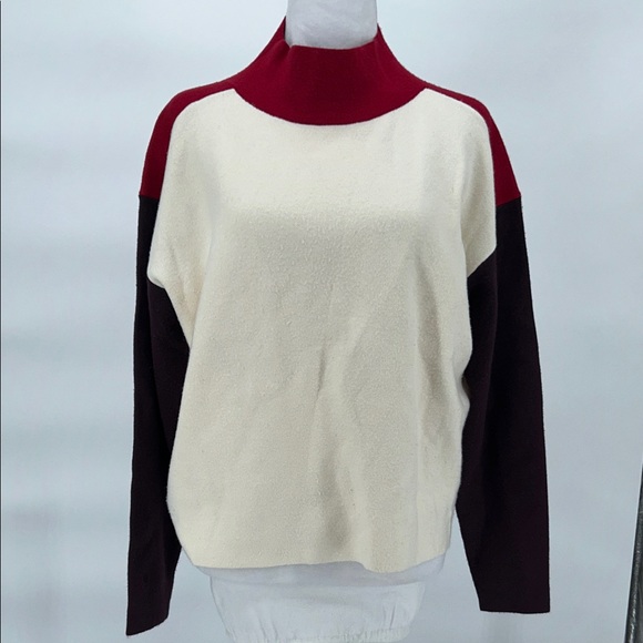 ANTHROPOLOGIE MAEVE the carys Mock NECK SWEATER Small - Picture 4 of 11